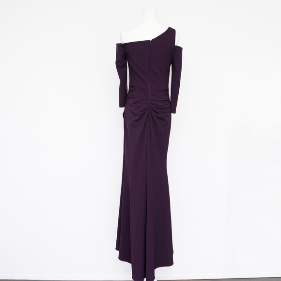Xscape Evenings Off The Shoulder Scuba Gown - Picture 3 of 14